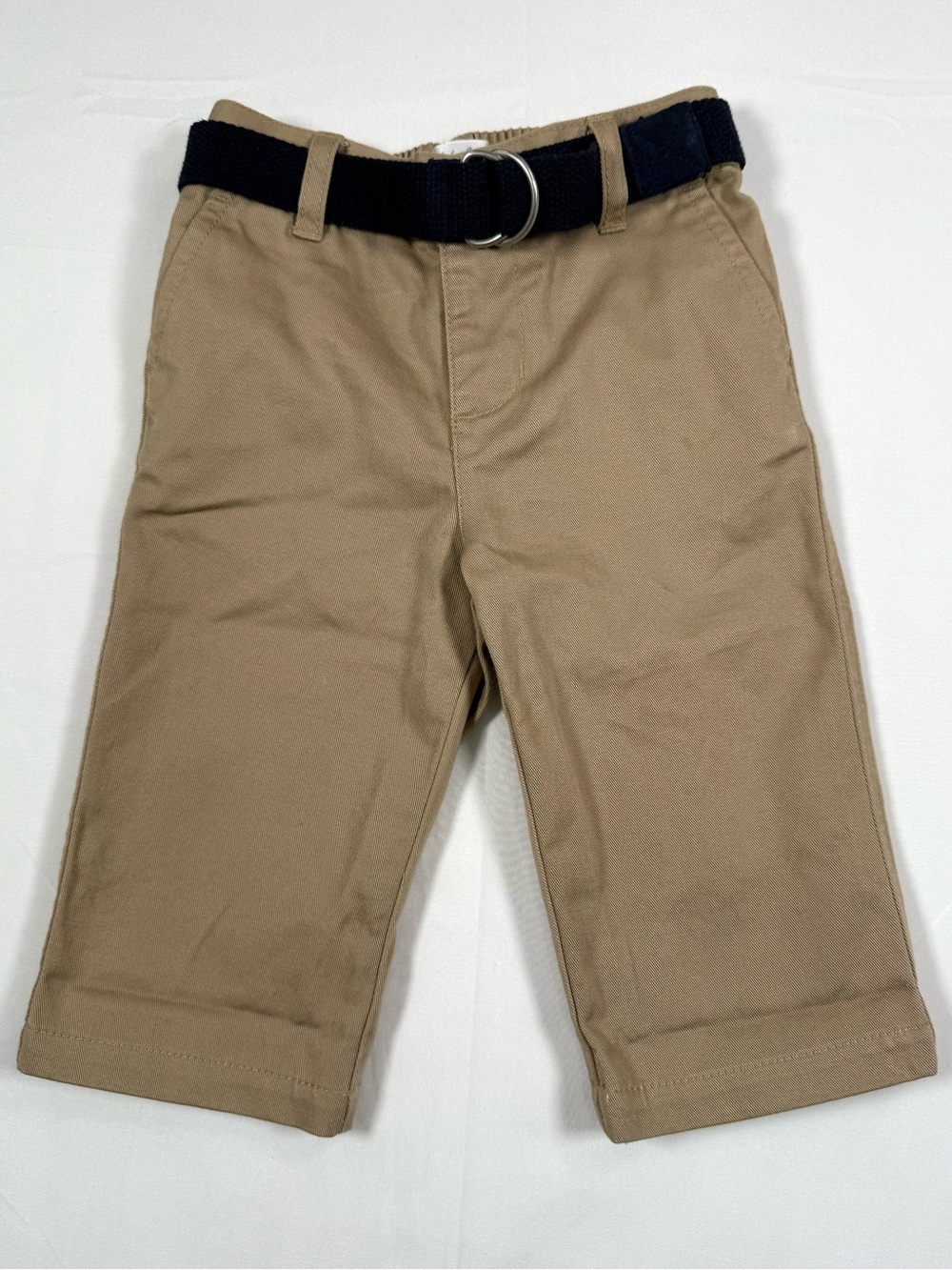 RALPH LAUREN Boys Khaki Chino Pants 6M Belt Preppy Classic Minimalist Capsule